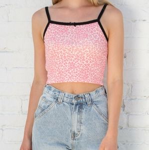 pink cheeta print Brandy Melville tank top!